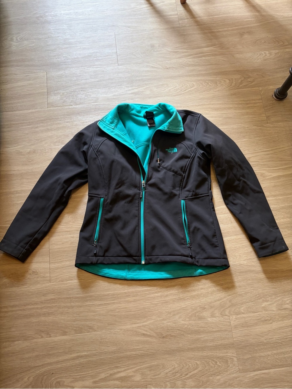 The North Face Women's Black Utility Jacket with Teal Interior